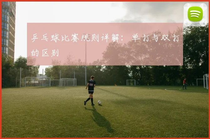 乒乓球比赛规则详解：单打与双打的区别
